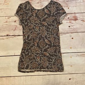 Billabong Floral Tee with Back Detail